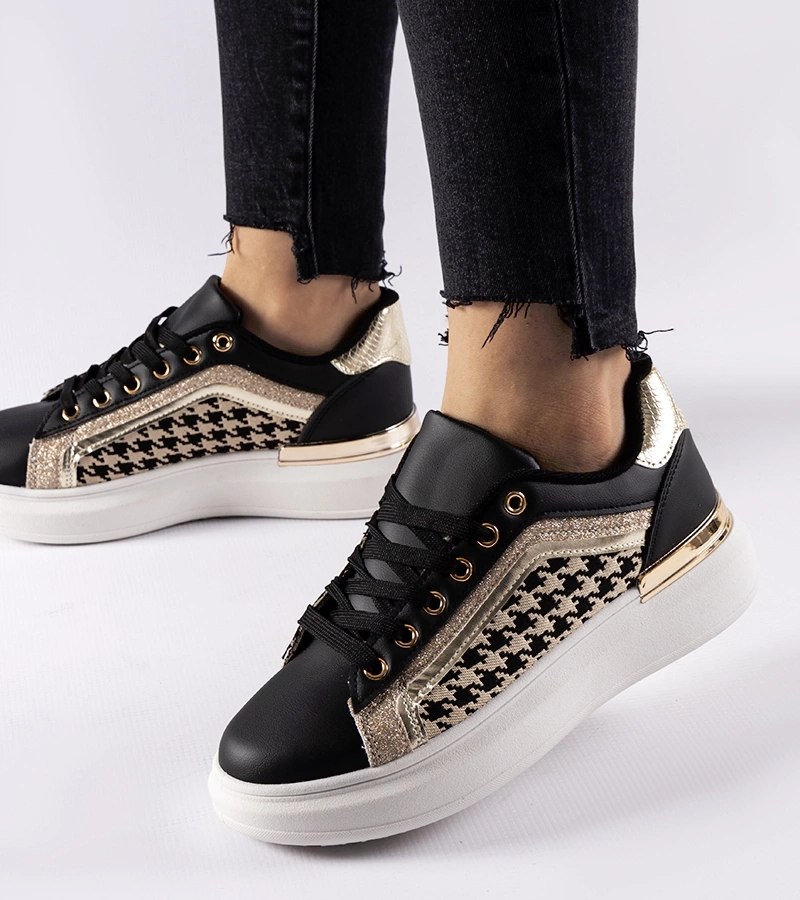 Czarny, csillámos Briercliff tornacipő