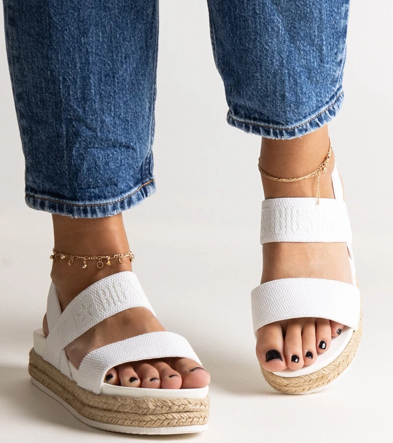 Big Star LL274857 fehér szandál