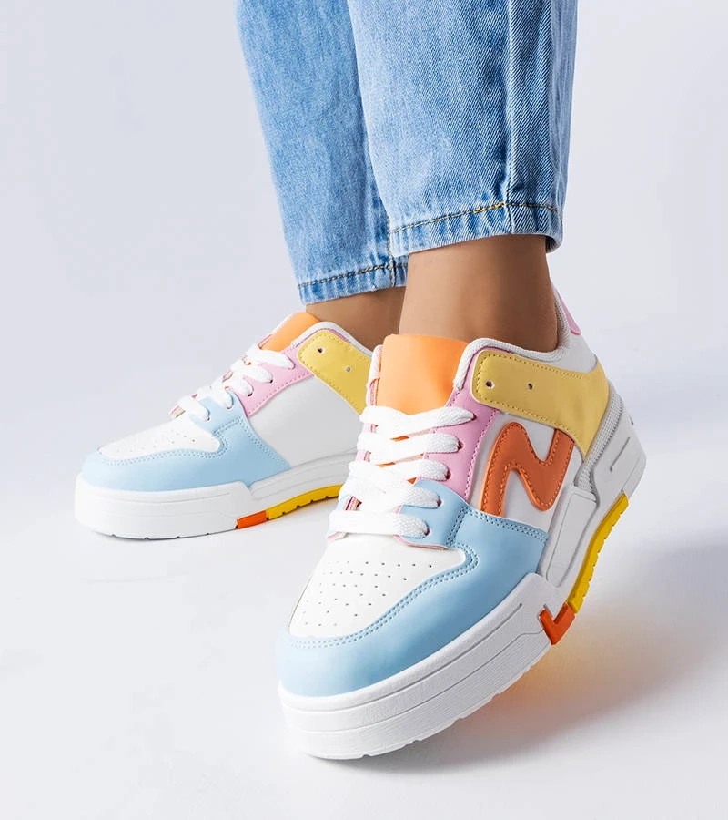 Kék-sárga platformos tornacipő Harter