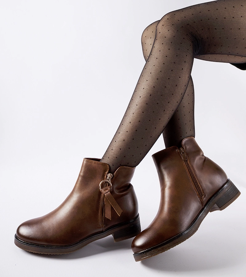 Barna bélelt klasszikus bokacsizma Corciano