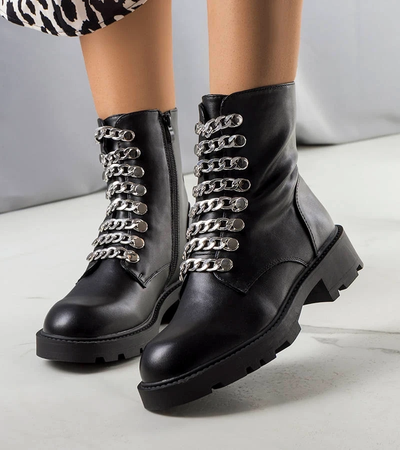 Fekete láncos Sylas trapperek