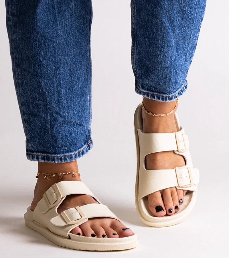 Big Star NN274A752 bézs színű papucsok