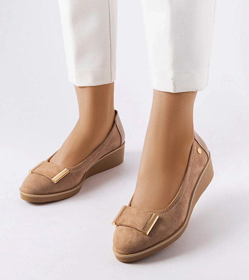 Barna bőrcipő Kajla talpbetéttel