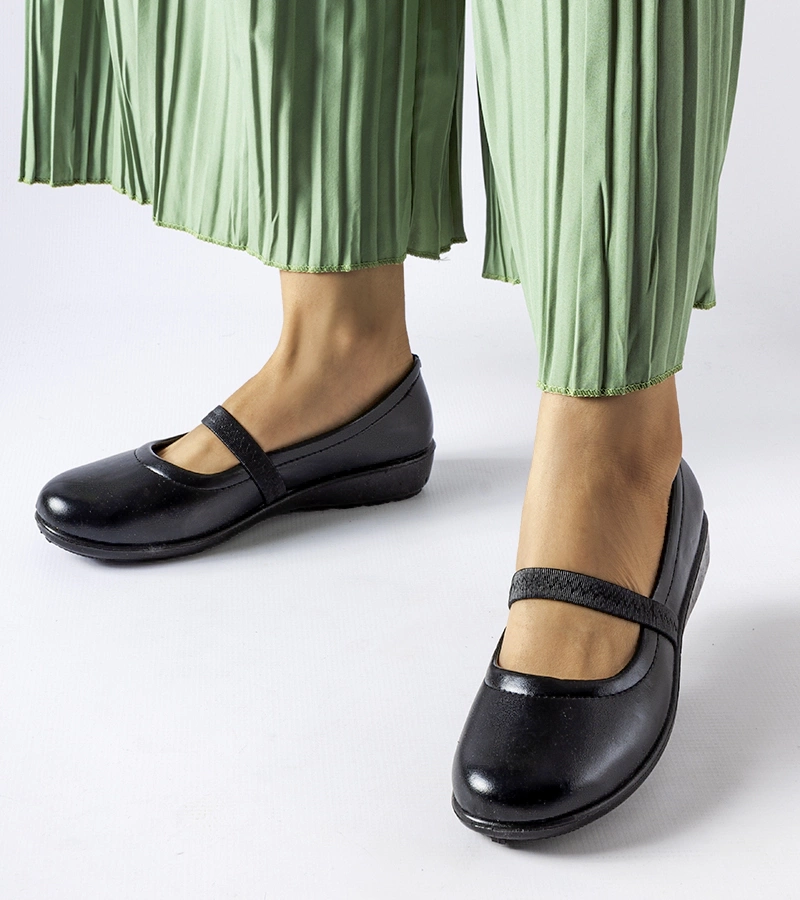 Fekete gumis balerina Oakland