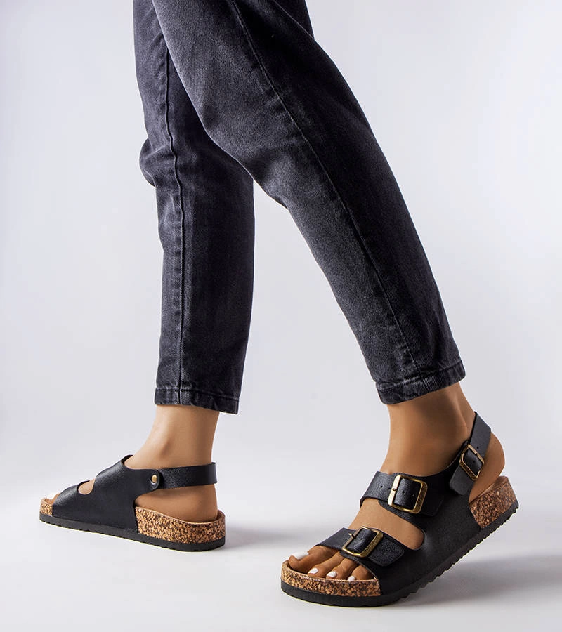 Fekete Lee Cooper LCW-22-35-1163L szandál