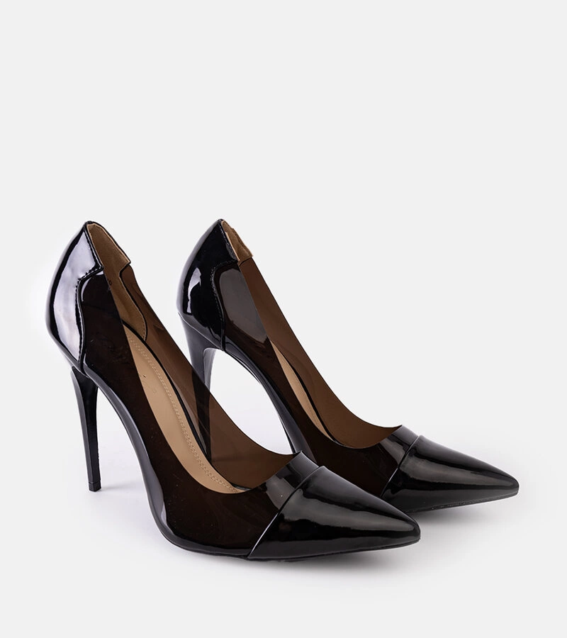 Fekete tűsarkú cipők New Love