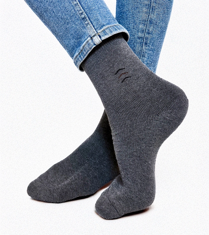 Fekete-fehér meleg Sella zokni