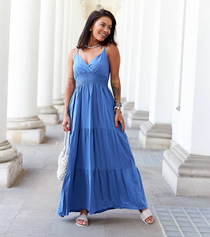 Kék maxi Goffredo ruha