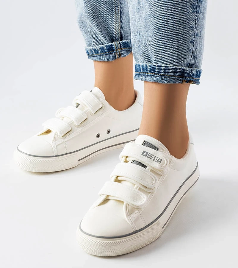 Fehér tépőcipő Big Star LL274A203