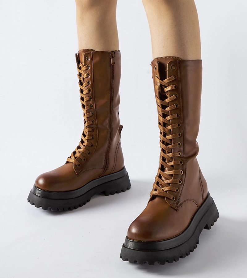 Barna magas szárú Nebida 6022 CAMEL csizma