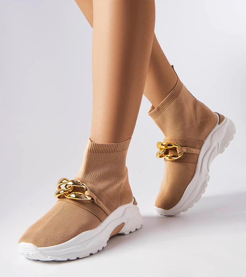 Barna láncos sneakers Baptiste