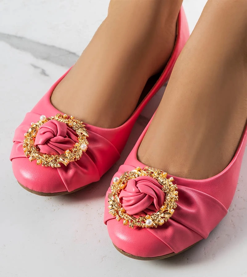 Rózsaszín balerina arannyal díszítve Antoinette