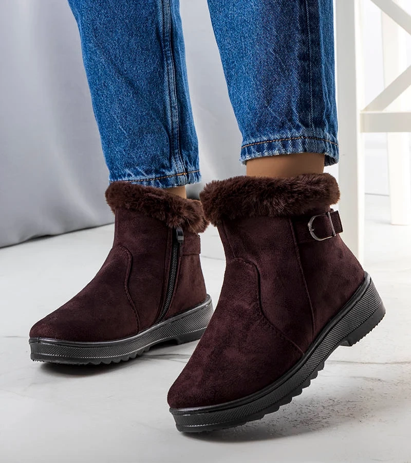 Barna béléses Julius szőrme hótaposók