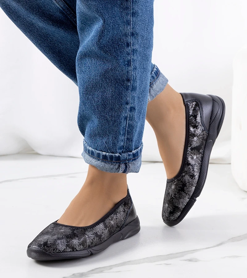 Fekete bőr teniszcipő Bonnert