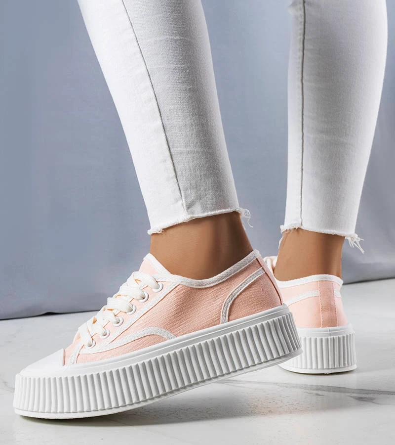 Delores világosrózsaszín platformos tornacipők