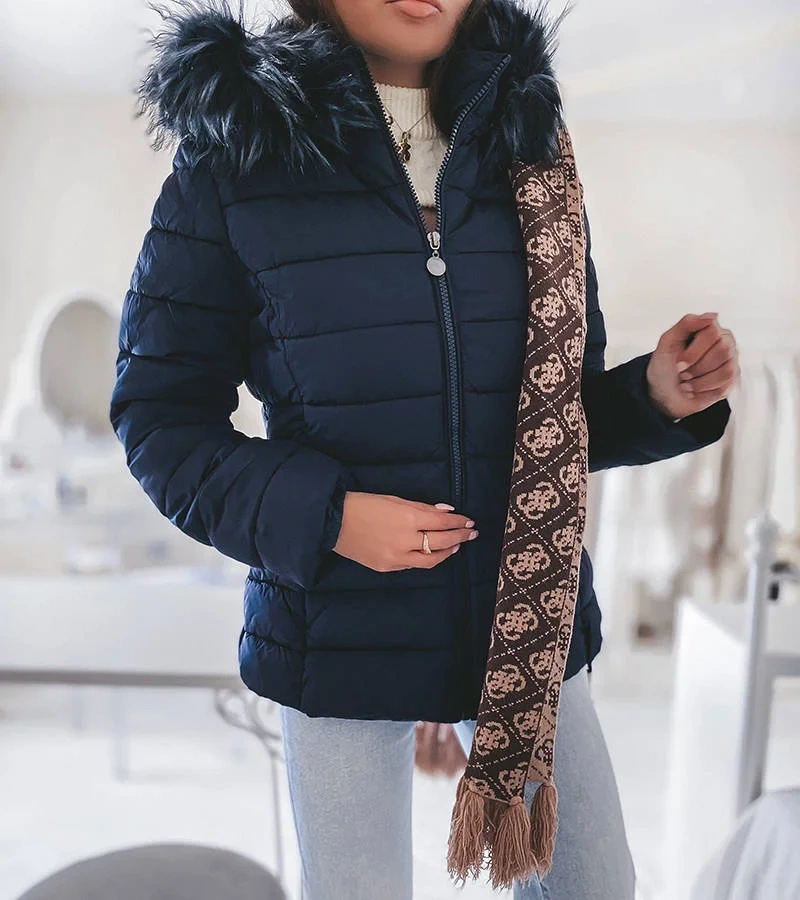 Sötétkék steppelt Reed dzseki