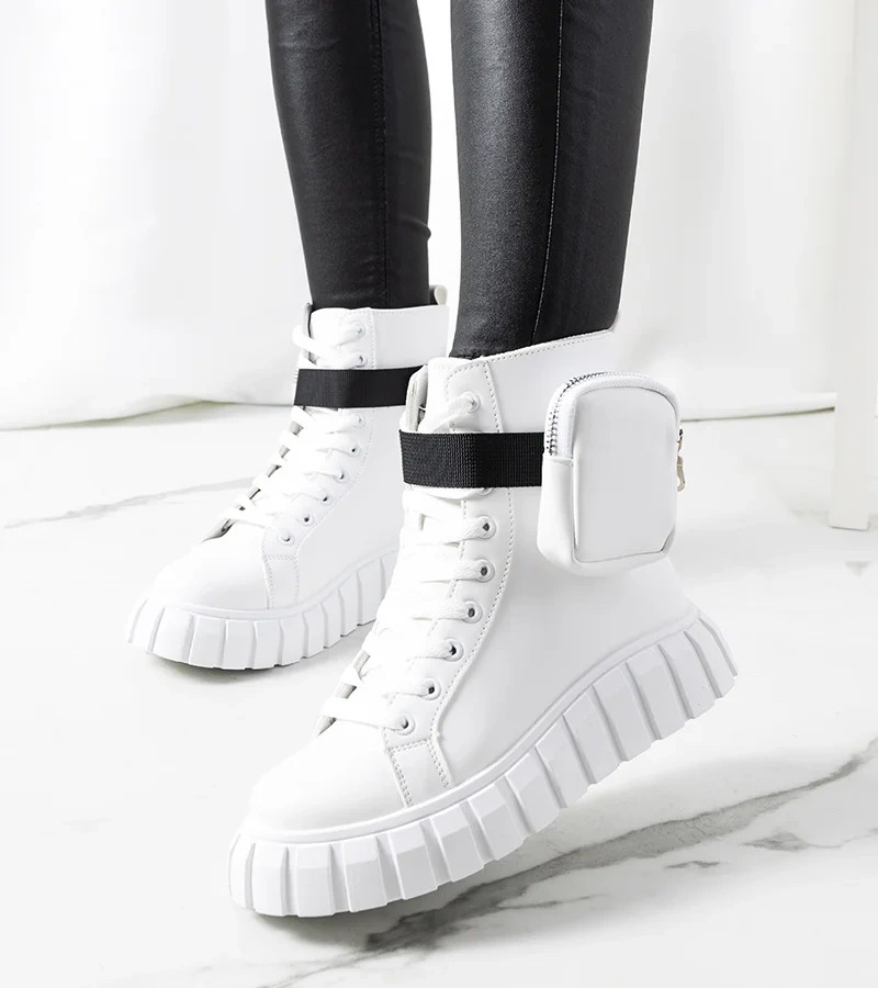 Fehér platformos tornacipők Haver