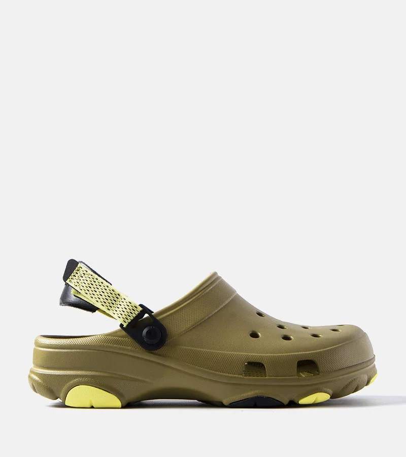 Zöld lyukas Crocs papucs