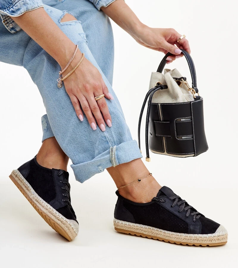 Naila fekete sportos espadriljei