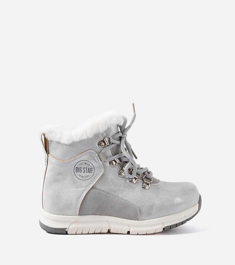 Szürke meleg gyermekcipő Big Star KK374178