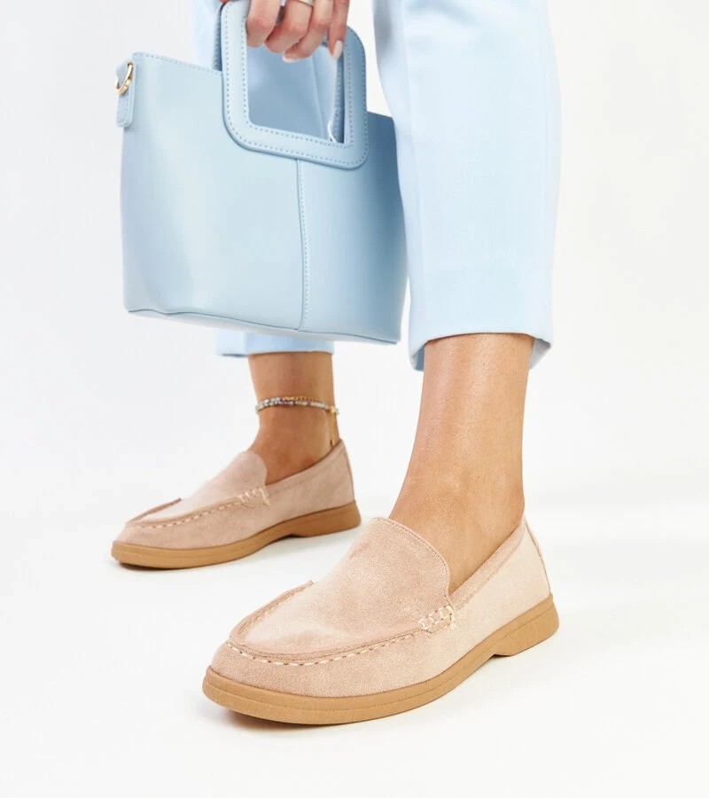 Rumay bézs színű bőr félcipők