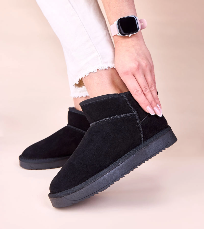 Bézsia természetes velúr hócsizma