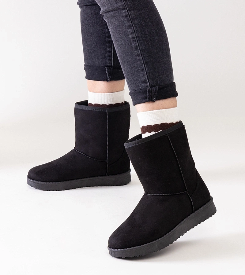 Fekete bélelt klasszikus hócsizmák Libero