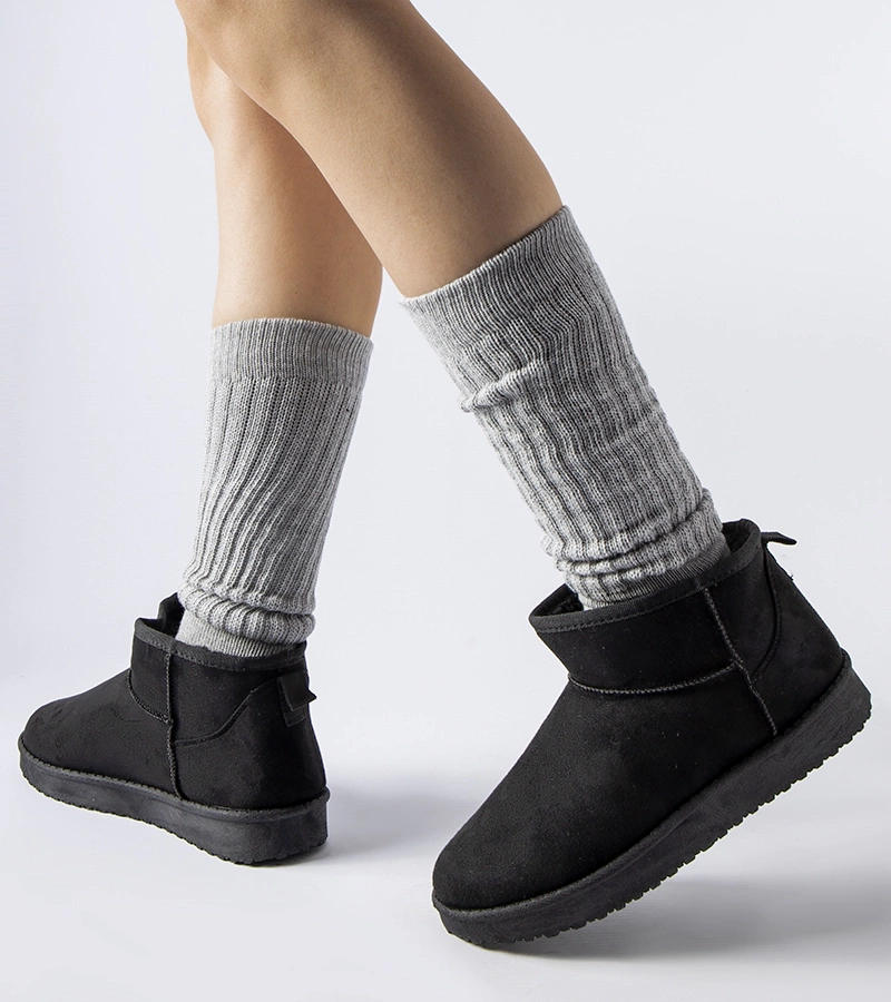 Fekete bélelt rövid hótaposók Guglielma