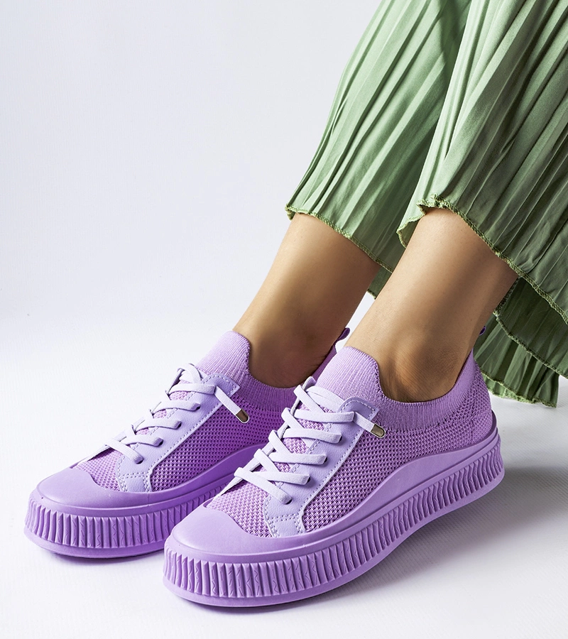 Lila slip on Callimaco tornacipők