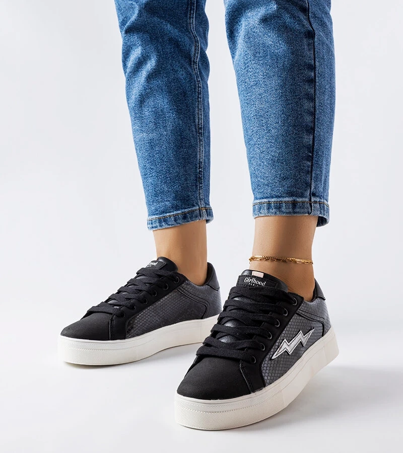 Fekete Vernadeau tornacipők