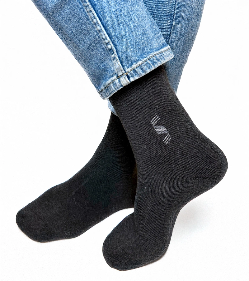 Fekete-fehér meleg Sella zokni