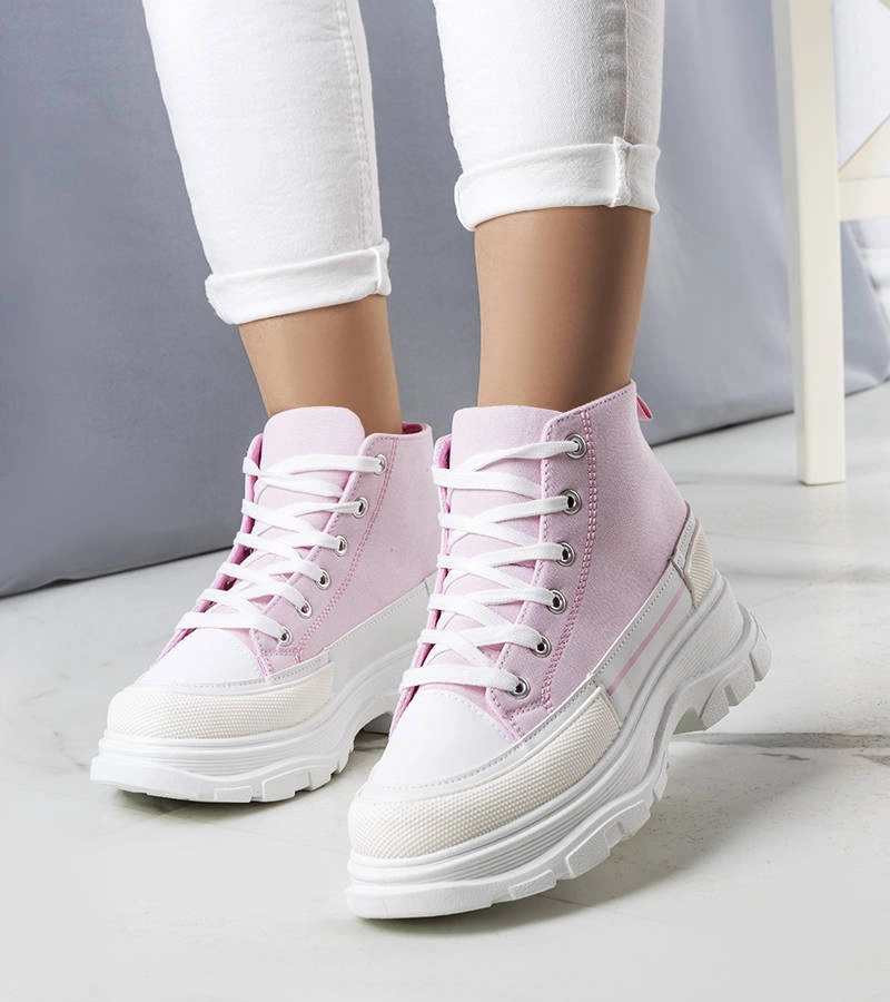 Rózsaszín magas talpú tornacipők Tillysa