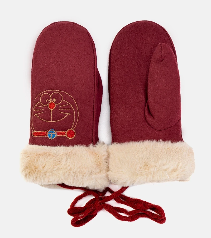 Bordó gyermek Kitty kesztyűk
