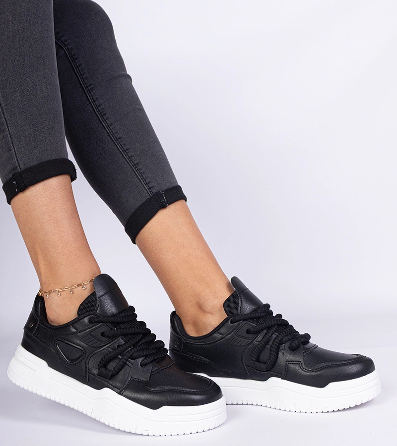 Kayota vastag fűzős fekete női tornacipő