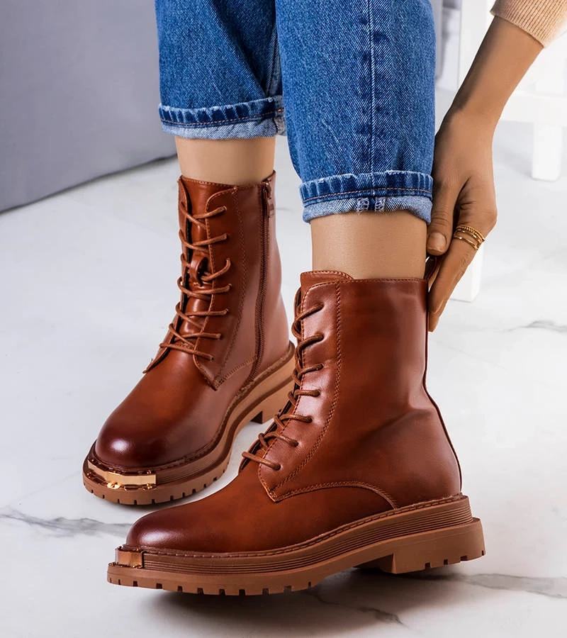 Barna bélelt bokacsizma Vanta