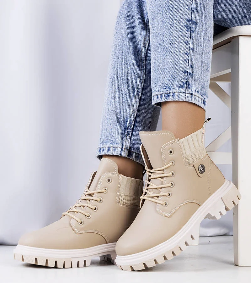 Női bézs trapper cipő Odell