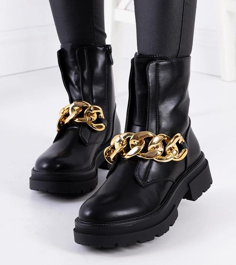 Fekete bokacsizma Burrafirth