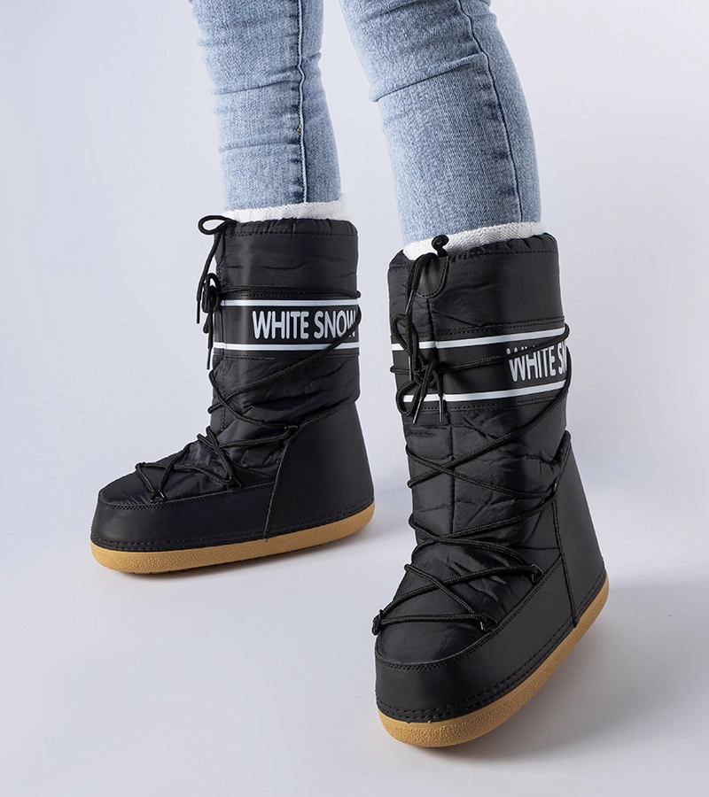 Fekete könnyű bélelt hótaposók Everett