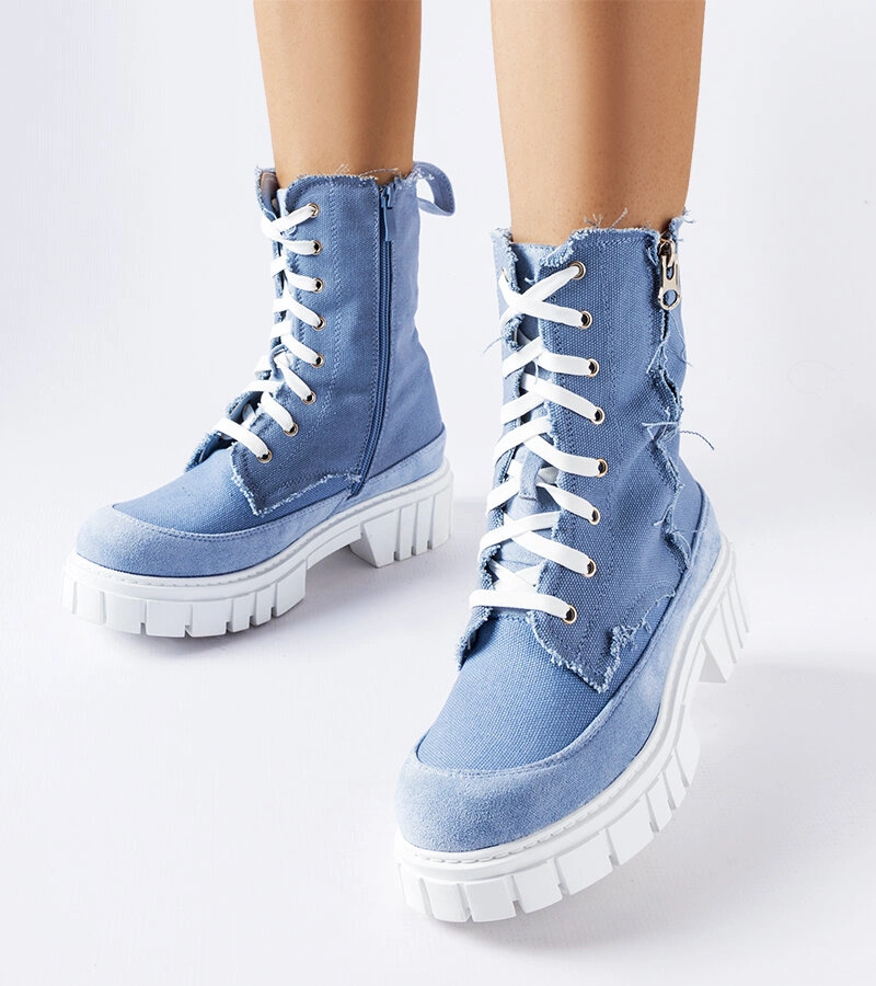 Kék bélelt Crispiero bakancsok