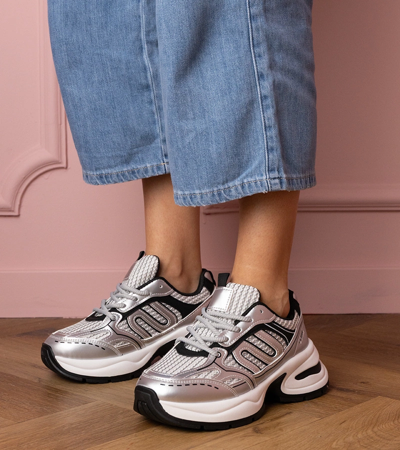 Ezüst női sportos tornacipő Torens