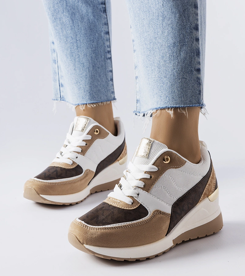 Fehér-barna tornacipő Fongemie talppal