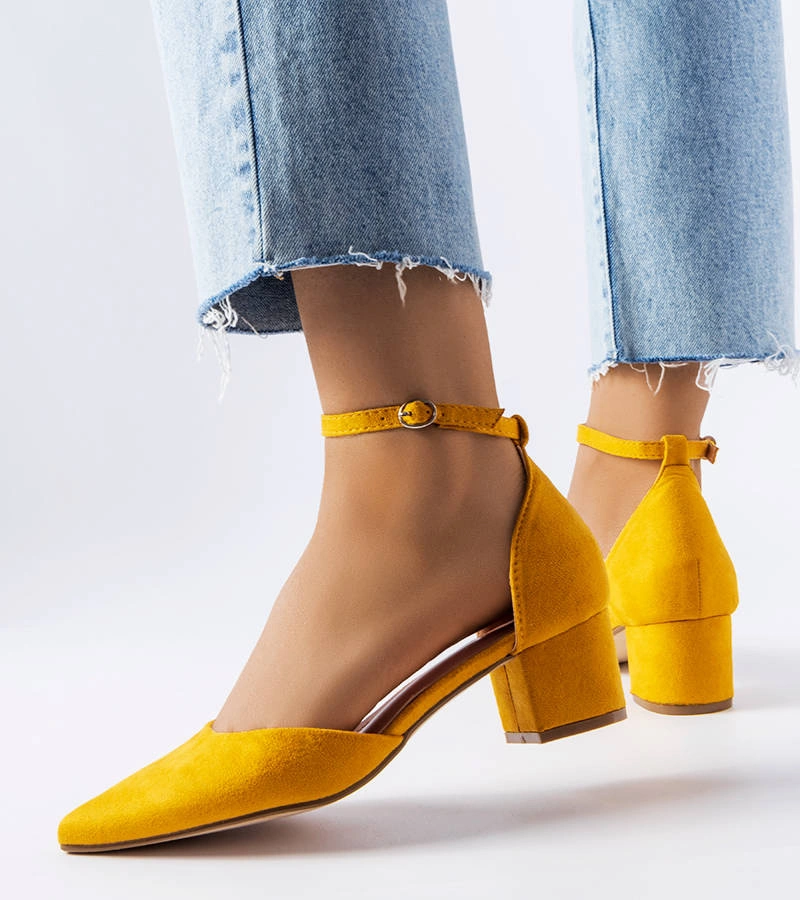 Sárga platformos cipő Annely