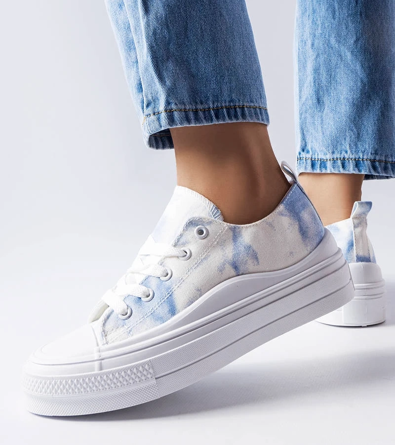 Rocheleau fehér-kék tornacipők