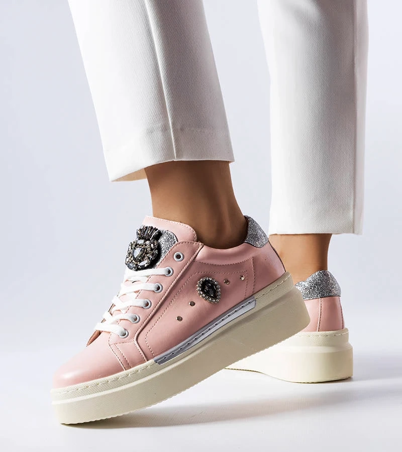 Rózsaszín alacsony talpú tornacipő Cuillerier