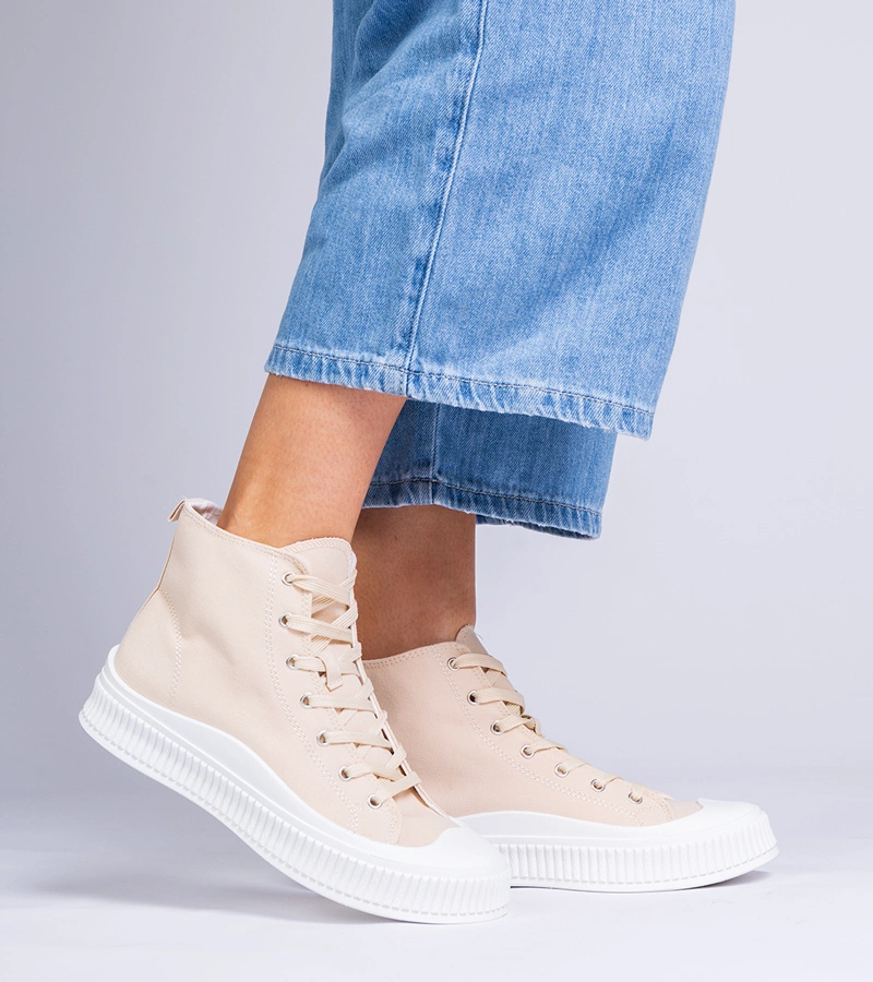 Guerrino bézs platformos tornacipők