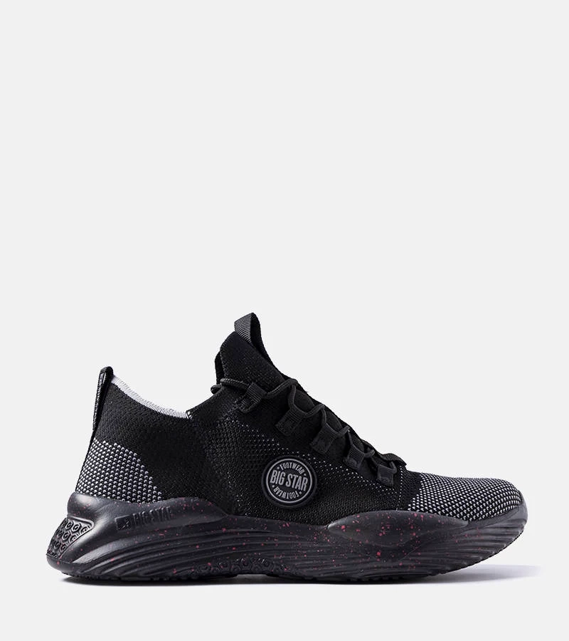 Fekete férfi tornacipő Big Star LL174282