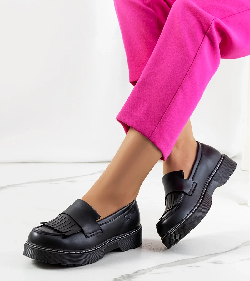 Fekete Big Star II274100 félcipők