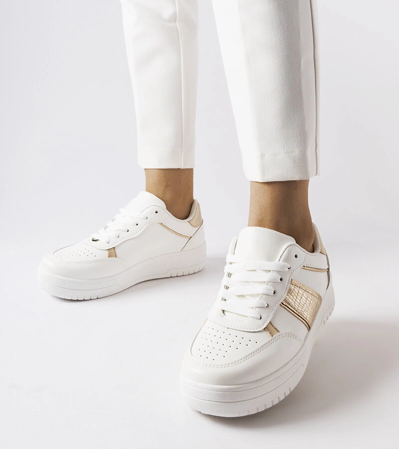 Fehér-arany sportcipő Parma