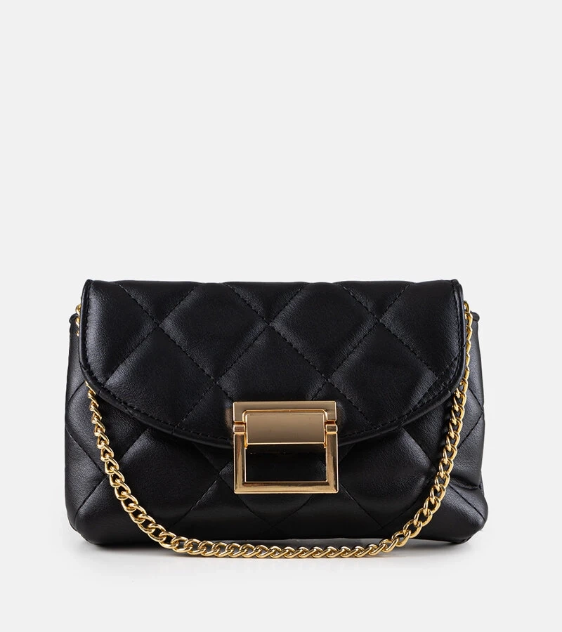 Vermilion fekete kis tűzött táskája