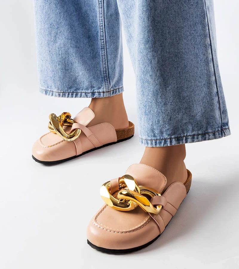 Rózsaszín papucs láncos Christelle